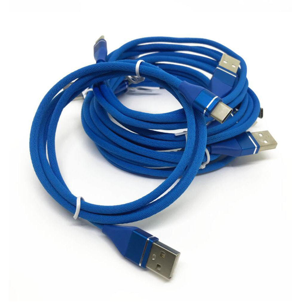 Blue Sleeved USB-C Type C Cable