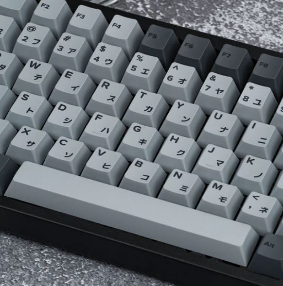 Cherry Profile Cement Gray Japanese PBT Dye-Sub Keycaps Set