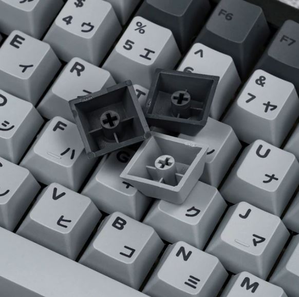 Cherry Profile Cement Gray Japanese PBT Dye-Sub Keycaps Set