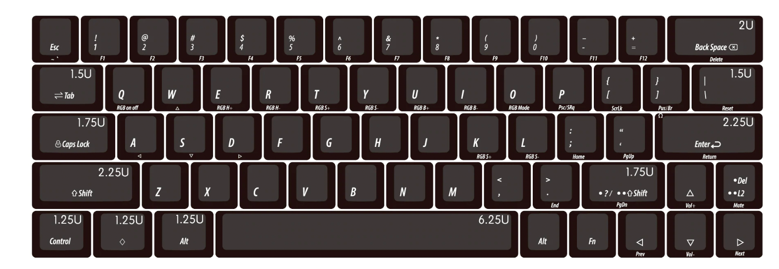 KBDFans DZ60 Soldered Mechanical Keyboard DIY Kit