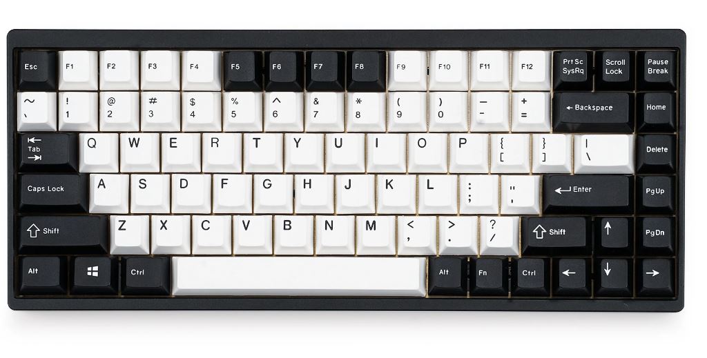 EPBT Black & White ABS Doubleshot Keycaps Set