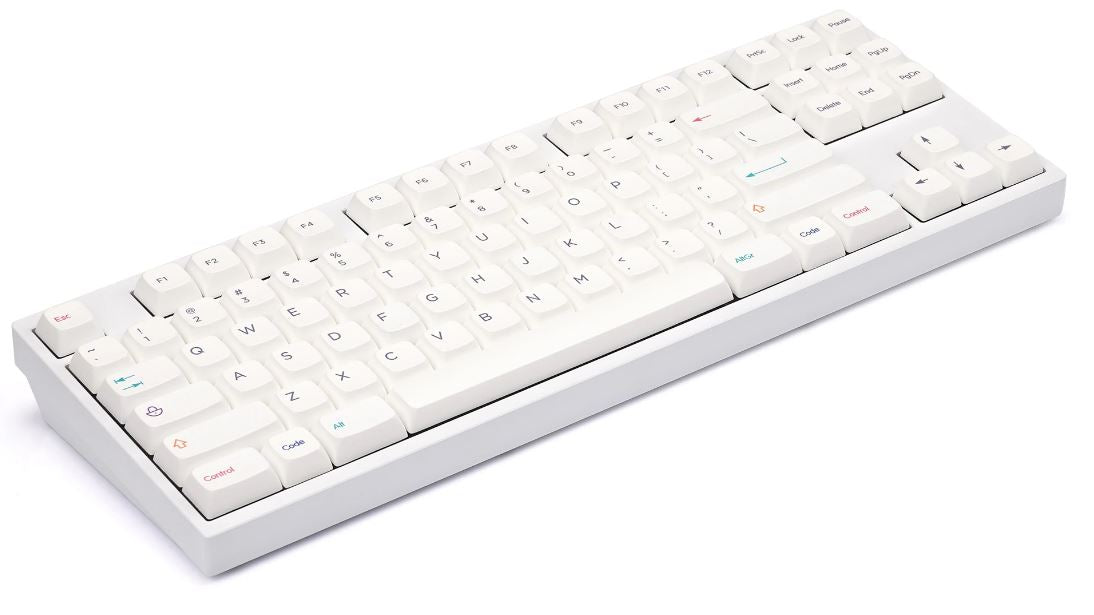 NP PBT Crayon Pure White Keycaps Set English