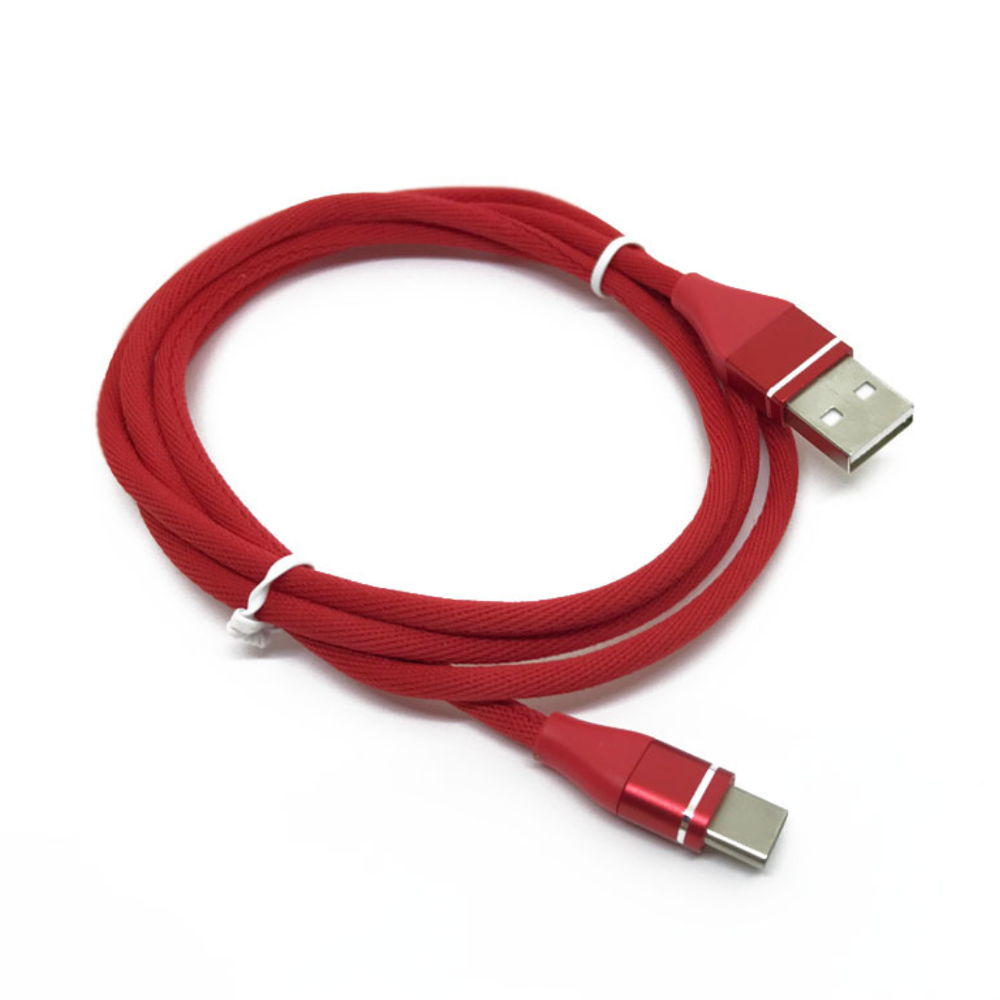 Red Sleeved USB-C Type C Cable