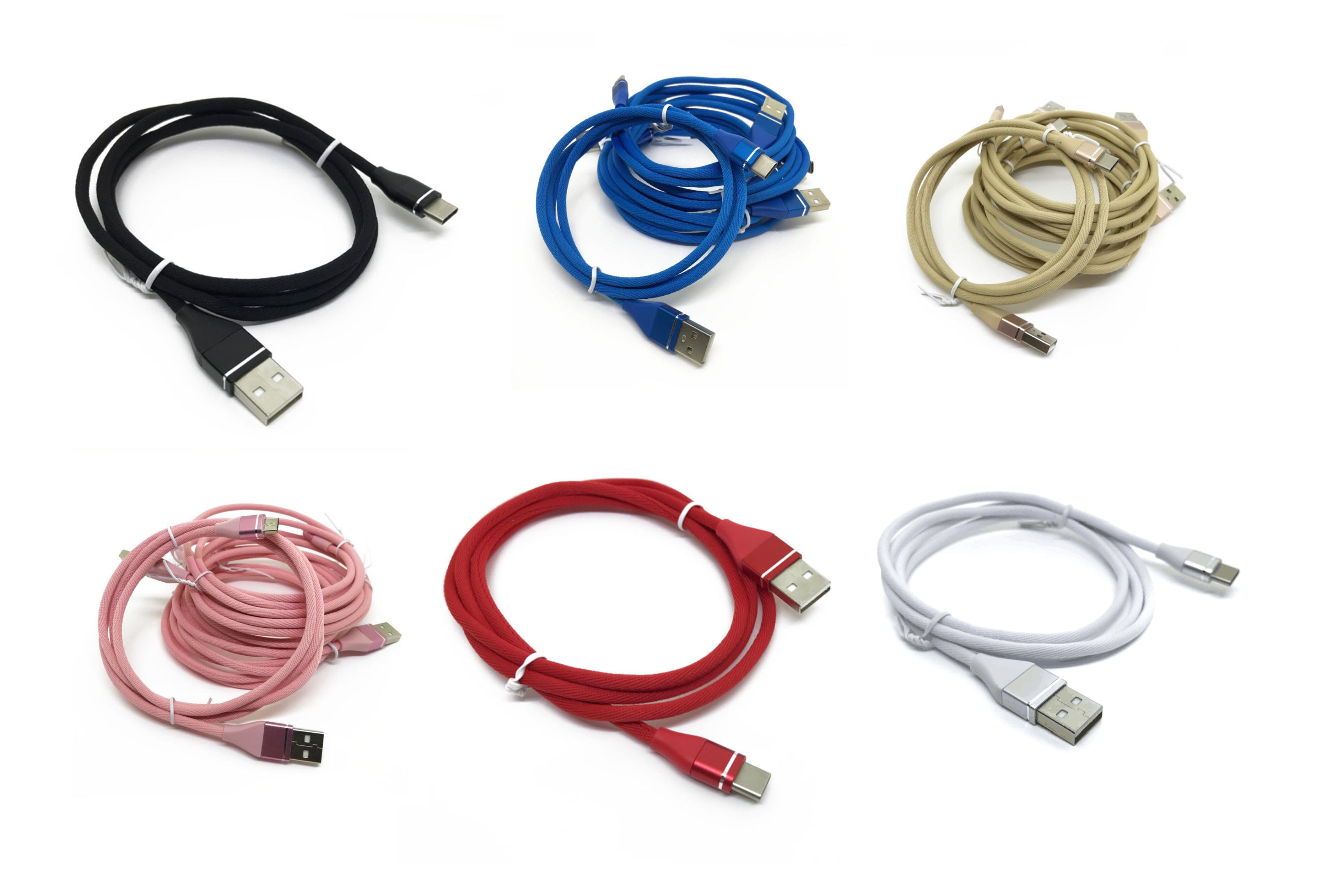 Sleeved Cables USB to USB-C Type C